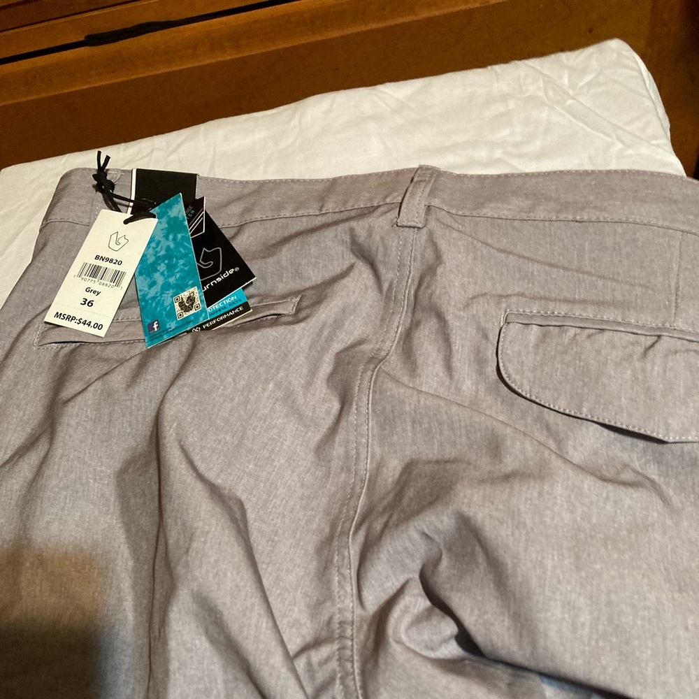 Mens hybrid grey shorts 36